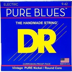 DR Strings PHR9 Pure Blues Nickel Light Electric Guitar Strings - 1 of 3