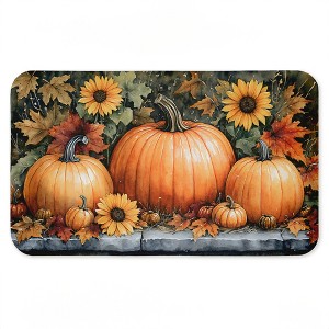 Stupell Industries Autumn Harvest Pumpkins & Flowers Printed Anti-Fatigue Floor Mat, design by Creative Studio - 1 of 4