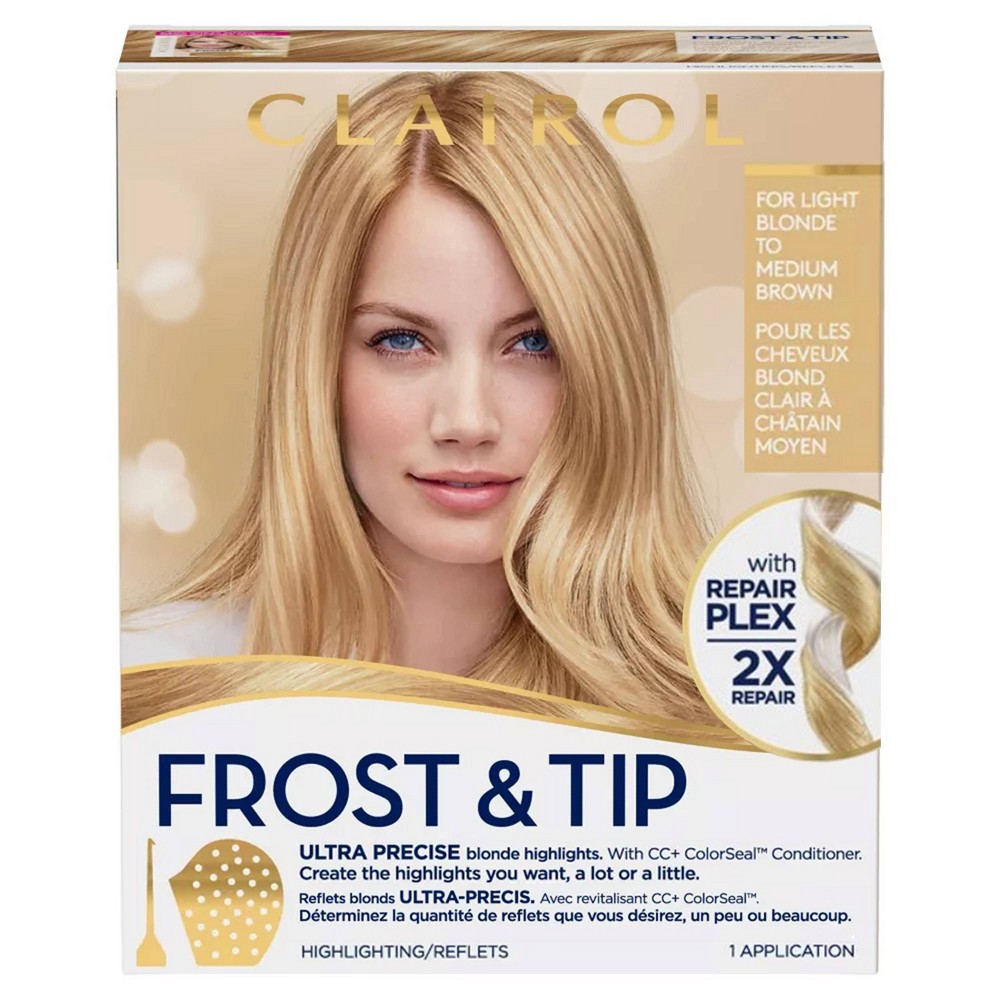 Photos - Hair Dye Clairol Nice'n Easy Frost and Tip Permanent Color Hair Highlighting Kit