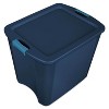 Sterilite 26 Gallon Latch and Carry Storage Tote, True Blue | 14487404 - 2 of 2