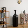 Uniquewise 35" Tall Fiberglass Floor Vase Modern Flower Holder for Pampas Grass Fake Plants & Floral Arrangements - 2 of 4