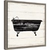 Amanti Art Shiplap Bath I by Sue Schlabach Framed Canvas Wall Art - 2 of 4