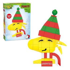 Brickcraft Peanuts Woodstock Christmas 105-Piece Brickcraft Building Set - 1 of 4
