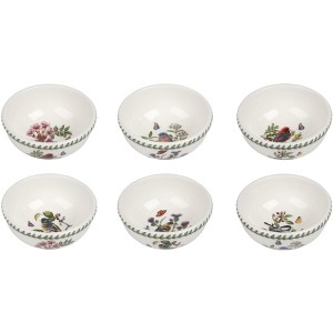 Portmeirion Botanic Garden Birds Individual Fruit Salad Bowl, Set of 6, Made in England - Assorted Bird Motifs,5.5 Inch - 1 of 4