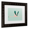 Trademark Fine Art - Annie Warren  Sherbet Flamingos I Matted Framed Art - 3 of 4