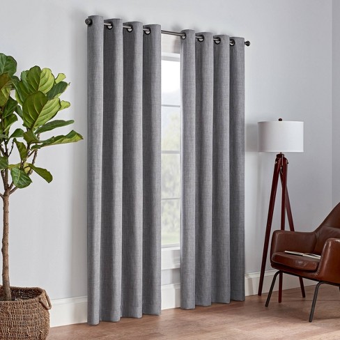 84 X52 Rowland Blackout Curtain Panel, Brown And Gray Blackout Curtains