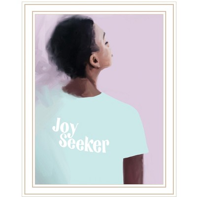 HomeRoots Joy Seeker Look for the Good White Framed Print Wall Art