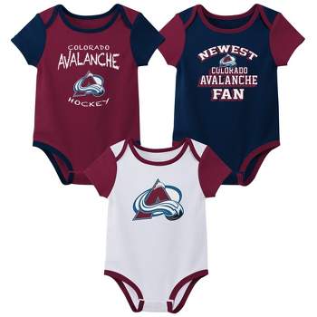 NHL Colorado Avalanche Infant Boys' 3pk Bodysuit