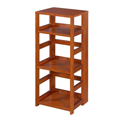 34" Cakewalk High Square Folding Bookcase Cherry - Regency