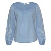 Women's Floral Embroidered Sleeve Blouse Shirt - LASCANA - 4 of 4