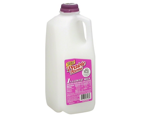 Prairie Farms 1% Milk - 0.5gal