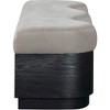 Meridian Furniture,Savoy Velour Fur Fabric Bench - 4 of 4