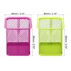 Unique Bargains Iron Large Capacity Mesh Office Home Pencil Holders 2 Pcs - 2 of 4
