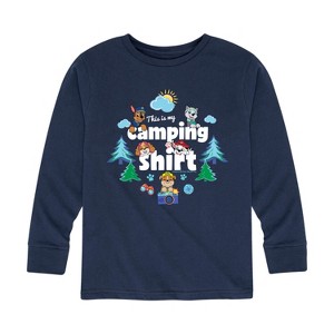 Boys' - Paw Patrol - This Is My Camping Shirt Long Sleeve Graphic T-Shirt - 1 of 4