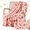 Christmas Flannel Blanket Bulk Warm Soft Gingerbread or Tree Blankets for Bed Sofa Couch Pet Holiday Decoration Gift. - 3 of 4