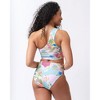 Abstract Shell One-Shoulder Crop Top - 2 of 4