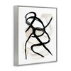 Stupell Industries Abstract Paint Strokes Black Brown Framed Giclee Art - 2 of 4