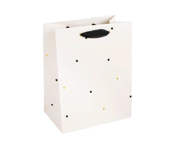 Black + Gold Scatter Dot on Cream, Cub Gift Bag - sugar paper&#153;