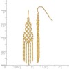 Black Bow Jewelry Diamond-cut Beaded Chandelier Earrings in 14k Yellow Gold - 4 of 4
