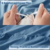 Nestl Soft Double Brushed Microfiber Duvet Cover Set with Button Closure - 4 of 4