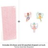 Big Dot of Happiness Let's Be Fairies - Paper Straw Decor - Fairy Garden Birthday Party Striped Decorative Straws - Set of 24 - 3 of 4