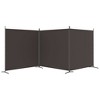 vidaXL 3-Panel Room Divider Brown 206.7"x70.9" Fabric - 4 of 4