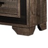 Royal Hampton 26 Inch Nightstand with 2 Drawers, Black Handles, Brown Wood Finish - 4 of 4