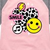 Girls' - Instant Message - Y2K Heart Shirt Tail Raglan Graphic T-shirt - 2 of 4
