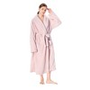 Catalonia Womens Plush Long Robe, Warm Comfy Fluffy Bathrobe, Gift for Her - 2 of 4