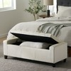 PAGED 51" Storage Ottoman Bench,Tufted End of Bed Bench with Lift Top,Ottoman with Storange for Living Room,Entryway - 2 of 4
