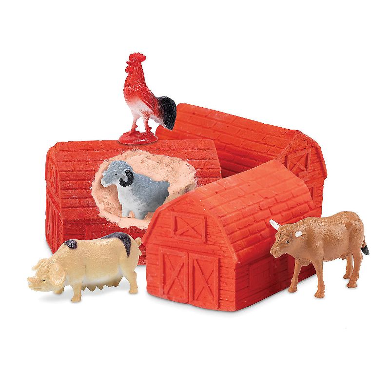 MindWare Dig It Up! Farm Animal Discoveries - Excavation Digging Activity Kit - Includes 12 Barns to Dig, 3 of 5