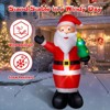 Itopfox 8ft Christmas Inflatable Santa Claus with Built in LED Lights Large Outdoor Blow Up Santa for Yard Lawn Patio Holiday Decoration 1 Piece - 4 of 4