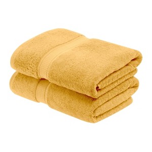 Luxury Cotton Heavyweight Ultra-Plush Bath Towel Set of 2 by Blue Nile Mills - 1 of 4