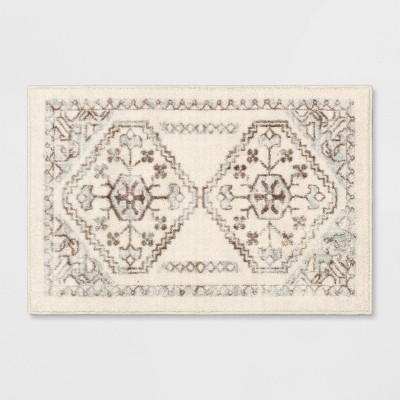 2'x7' Washable Runner Kensington Persian Style Cream Rug Cream - Threshold™  : Target