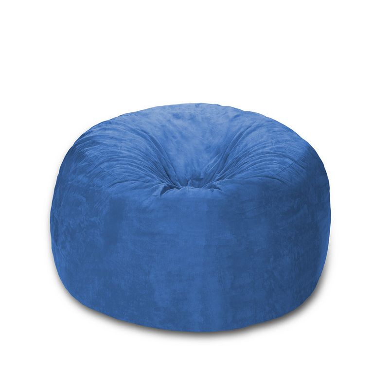4' Bean Bag Chair with Memory Foam Filling and Washable Cover - Relax Sacks, 1 of 7