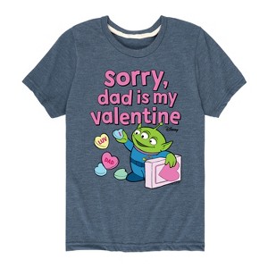 Boys' - Toy Story - Sorry Dad My Valentine Short Sleeve Graphic T-Shirt - 1 of 4