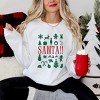 Santa Christmas Icons -  Womens Sweatshirt - 3 of 4