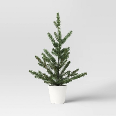 Image of 21" Potted Indexed Pine Mini Artificial Christmas Tree - Wondershop™