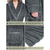PAVILIA Women Plush Fleece Robe, Soft Textured Bathrobe, Lady Cozy Spa Long Robes, Fuzzy Satin Waffle Trim - 4 of 4