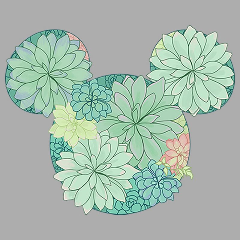Boy's Disney Mickey Mouse Botanical Silhouette T-Shirt, 2 of 6