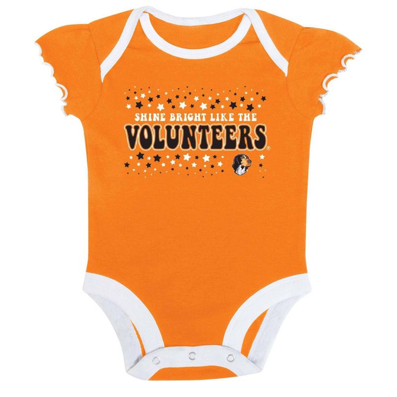 NCAA Tennessee Volunteers Infant Girls&#39; 3pk Bodysuit, 2 of 5
