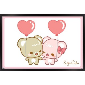 Trends International Sugar Cubs - Heart Balloons Framed Wall Poster Prints - 1 of 4