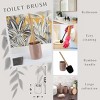 Evideco French Home Goods Stylish Toilet Brush and Holder Set with Natural Bamboo handle - 3 of 4
