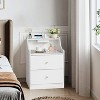KTMBDW Nightstand with Charging Station, Bedside Table with2 Drawers, Bedside Table with USB Ports and Outlets, Night Stand for Bedroom - 2 of 4