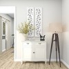 Set of 2 Wood Floral Intricately Carved Scroll Wall Decors White - Olivia & May: Traditional Style, Botanical Art, Vertical Display - 3 of 4