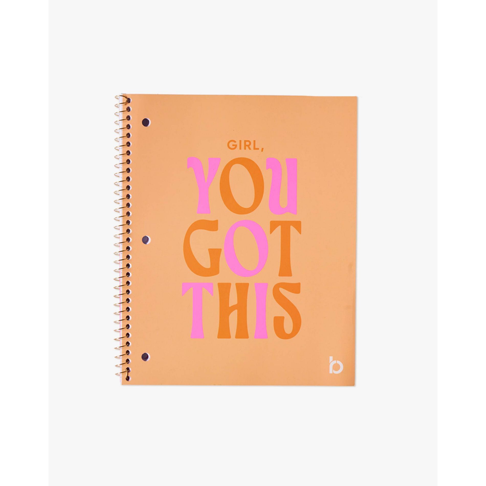 Be Rooted 8.5"x10.5" 'Girl You Got This' College Rule Spiral Notebook