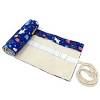 Wrapables Pencil Roll Organizer, Colored Pencil Wrap Pouch (72 slots), Cats & Birds - 2 of 4