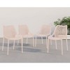 Meridian Furniture,Mykonos Outdoor Patio Dining Chair, Set of 4 - 2 of 4