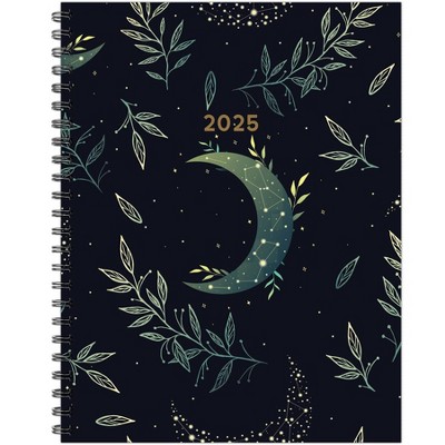 Willow Creek Press Moonlight Mystique 2025 8.5"x11" Softcvr Weekly Planner: Spiral Binding, Blue, All Ages, January-December
