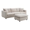 NicBex Modern L Shape Sectional Sofa Polyester Fabric Couch with 2 Pillows and Ottoman for Living Room - image 4 of 4